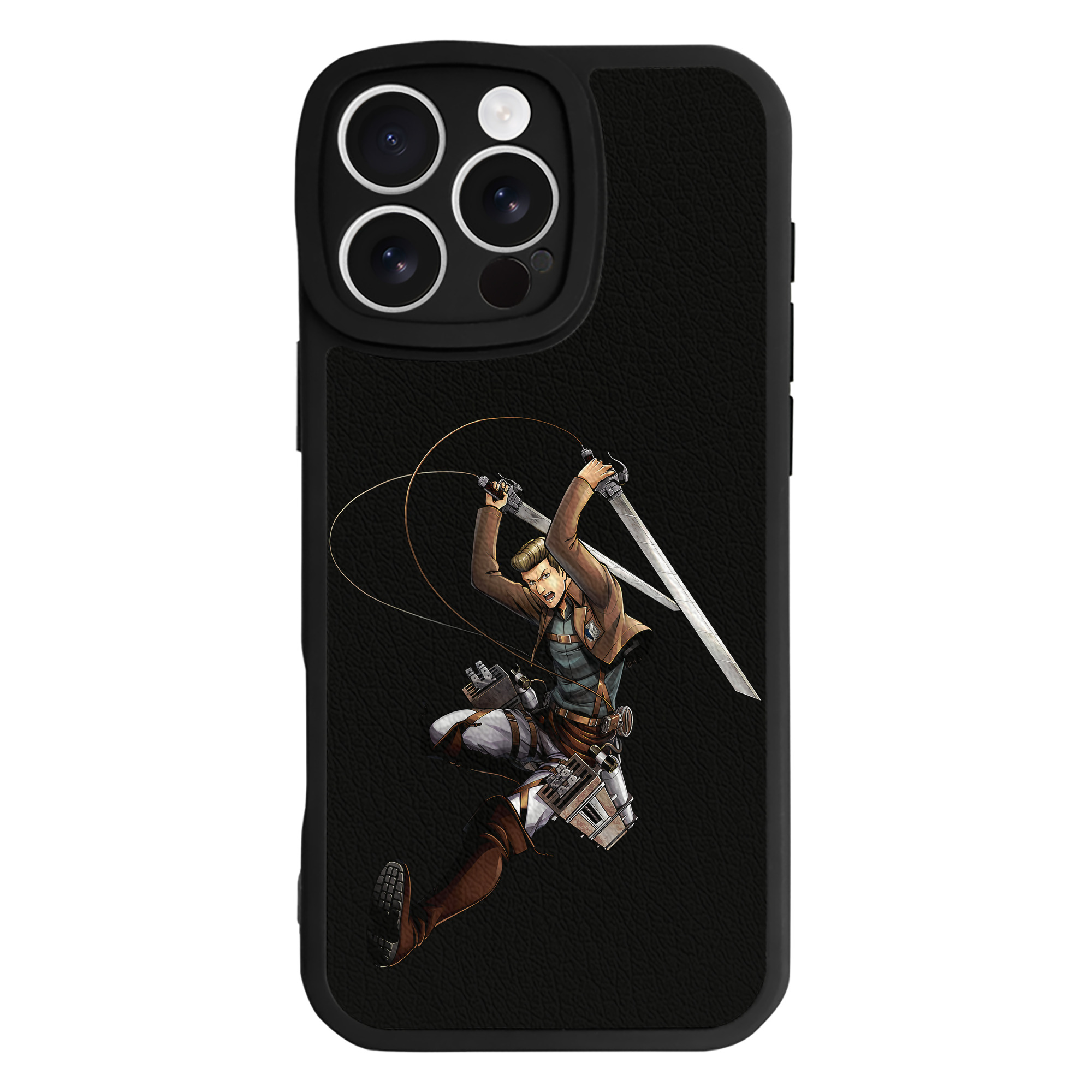 （画像用） 進撃の巨人 Attack on Titan 【iPhone 16シリーズ対応】シリコンスマホケース（レザー調） 材質：シリコン